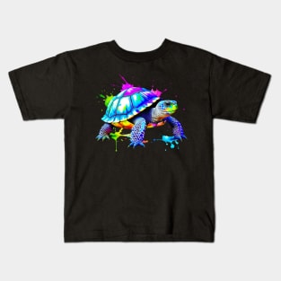 Colorful Shellburst | Tortoise Kids T-Shirt